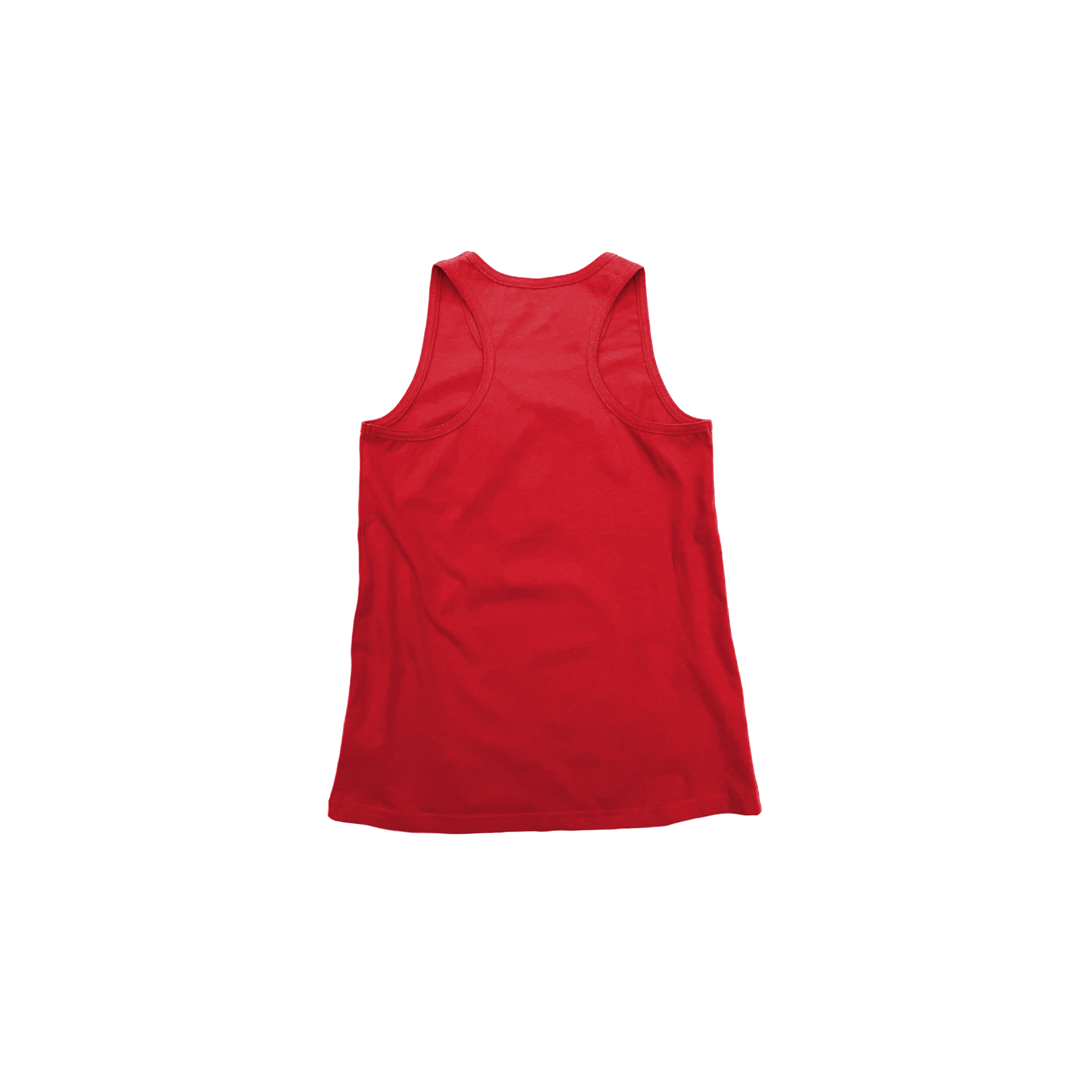 Back Flat Lay of GOEX Youth Cotton Tank in Red