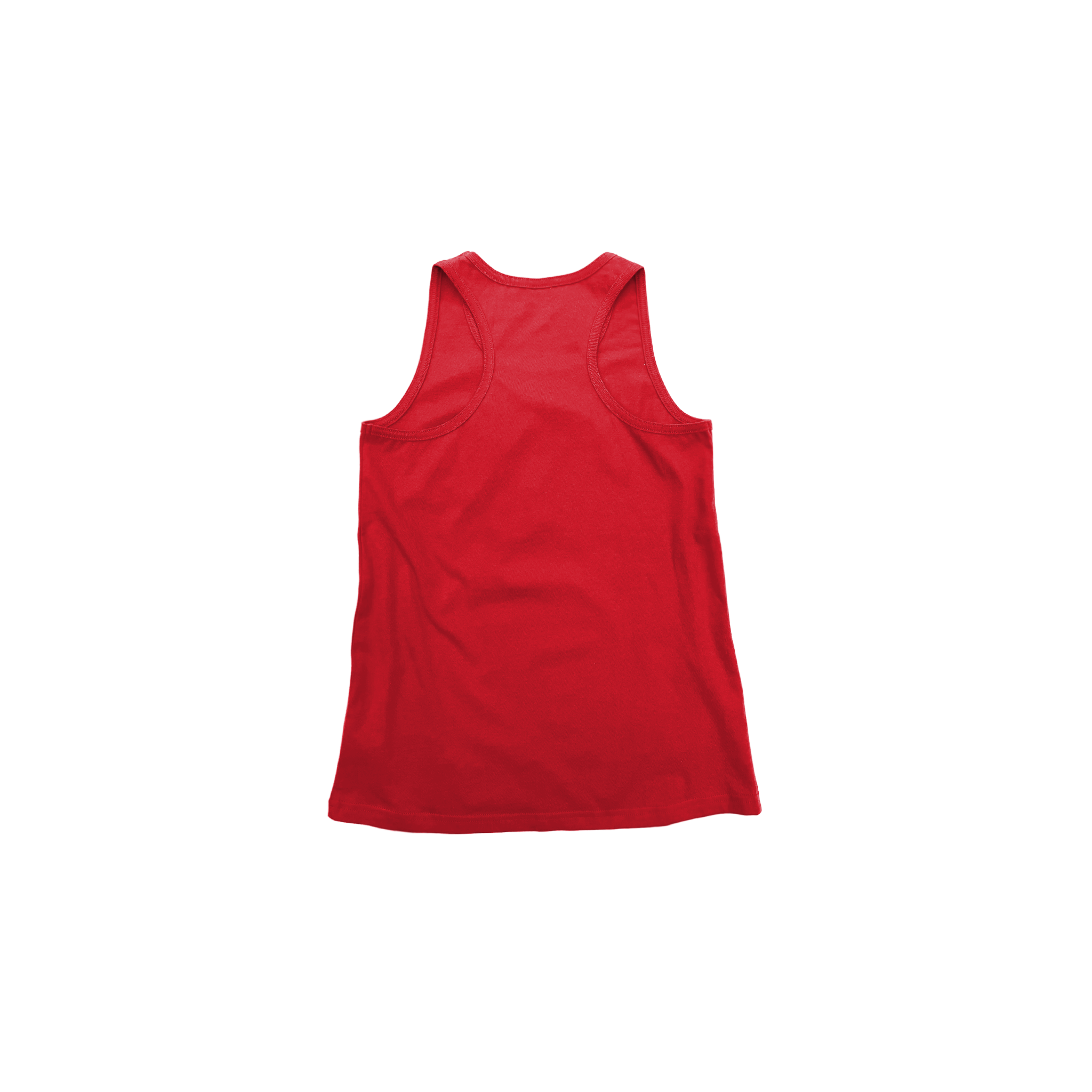 Back Flat Lay of GOEX Youth Cotton Tank in Red