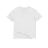Front Flat Lay of GOEX Unisex and Men's Standard Cotton Tee in White