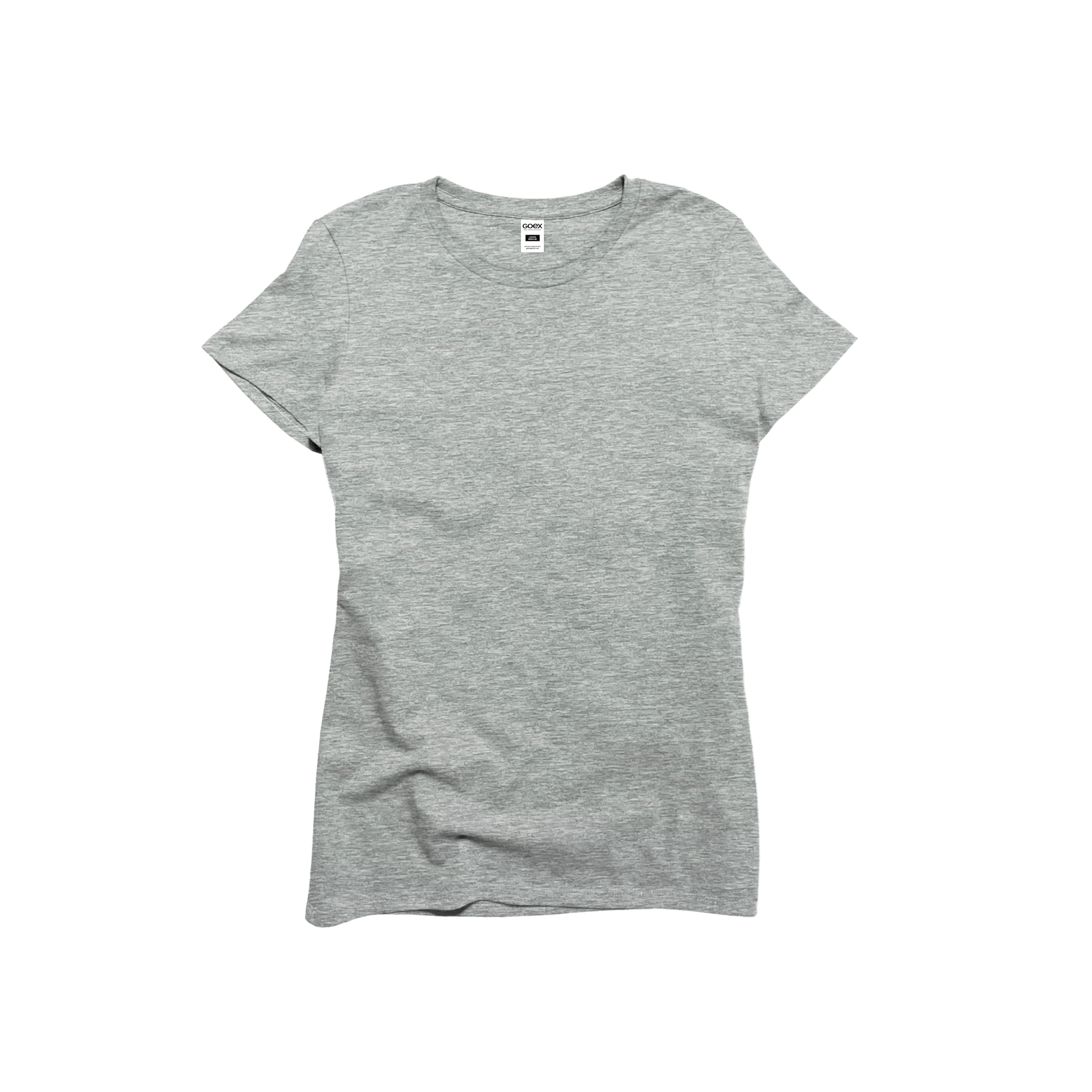Front Flat Lay of GOEX Ladies Cotton Tee in Oxford