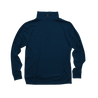 Front Flat Lay of GOEX Unisex and Men's Eco Poly 1/4 Zip in Navy