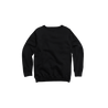 Front Flat Lay of GOEX Youth Fleece Crew in Black