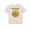 Flat Lay GOEX Unisex and Men's Sunflower Graphic Tee in Ivory