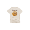 Flat Lay of GOEX Youth Sunflower Graphic Tee in Ivory