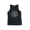 Flat Lay of GOEX Unisex and Men's Let's Go Outside Graphic Tank in Charcoal
